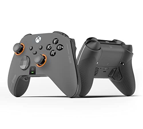 SCUF Instinct Pro - Controller senza fili ad alte prestazioni personalizzato grigio acciaio per Xbox Series X|S, Xbox One, PC e mobile