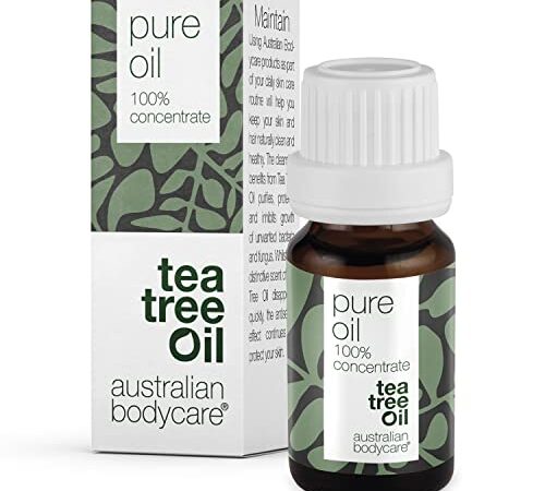 Tea Tree Oil puro 100% - 10 ml | Olio di Melaleuca di qualità farmaceutica | Allevia le irritazioni cutanee | Oli essenziali aromaterapici | Naturale e adatto ai vegani