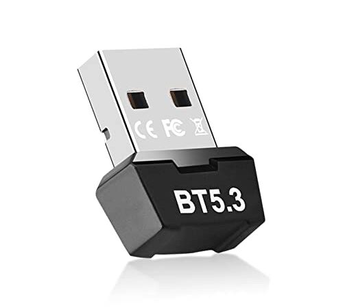 Adattatore Bluetooth USB 5.3, Dongle Bluetooth Collega e Usa Chiavetta Bluetooth per pc Desktop Laptop Compatibile con Windows 11/10/8.1/7