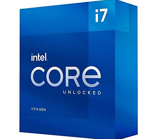 Intel Core i7-11700K processore desktop di 11a generazione (frequenza di base: 3,6 GHz. Tuboost: 4,9 GHz, 8 core, LGA1200) BX8070811700 K