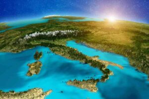 Immagine dell'Italia dall'alto